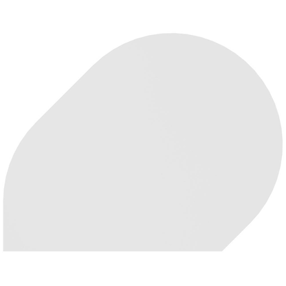 Artikelbild für HAMMERBACHER Anbautisch höhenverstellbar Gradeo weiß, grau Tropfenform 103,0 x 80,0 x 68,0 - 76,0 cm, Artikelnummer 151207