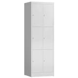 Artikelbild 1 für ClassiX Schließfachschrank lichtgrau X-520320, 6 Schließfächer 59,0 x 50,0 x 180,0 cm, Artikelnummer 187496