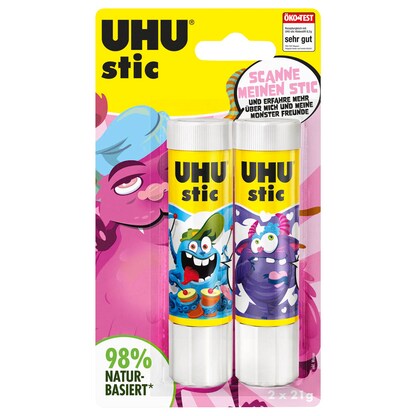 Artikelbild für UHU MONSTER Klebestifte 21,0 g, 2 St., Artikelnummer 312669