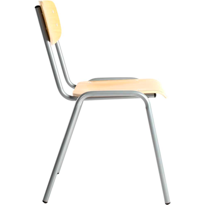 Artikelbild 4 für LÜLLMANN Stapelstuhl 225310 buche, grau Holz, 1 St., Artikelnummer 790669