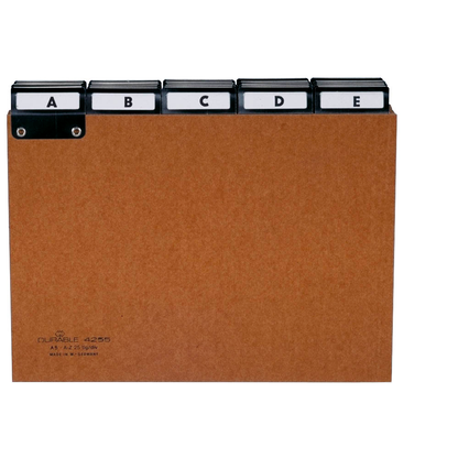 Artikelbild für DURABLE Karteikartenregister A-Z braun, Artikelnummer 814368