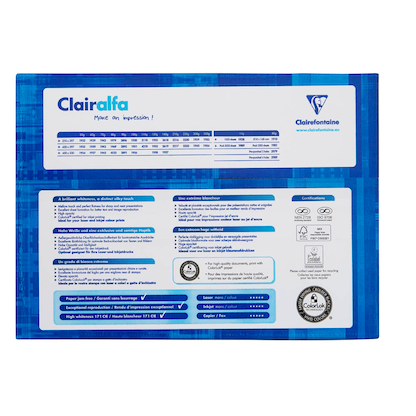 Artikelbild 4 für Clairefontaine Kopierpapier Clairalfa DIN A3 160 g/qm 250 Blatt, Artikelnummer 503476
