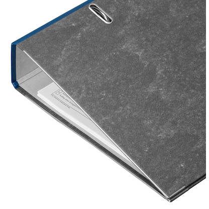 Artikelbild 4 für AKTION: LEITZ 1080 Ordner blau marmoriert Karton 8,0 cm DIN A4, 10 St., Artikelnummer 653806