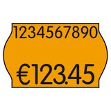 Artikelbild 1 für METO Preisetiketten leuchtorange permanent 26,0 x 16,0 mm, 18 Rollen, Artikelnummer 757617