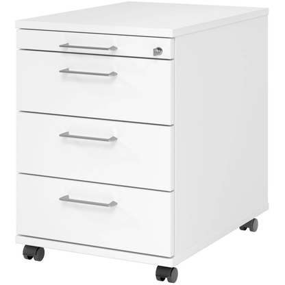 Artikelbild für HAMMERBACHER AC30 Rollcontainer weiß 4 Auszüge 42,8 x 58,0 x 59,0 cm, Artikelnummer 992634