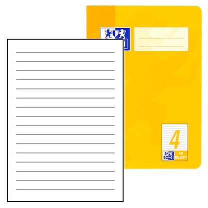 Artikelbild für OXFORD Schulheft Lineatur 4 liniert DIN A5 ohne Rand, 16 Blatt, 1 St., Artikelnummer 280364