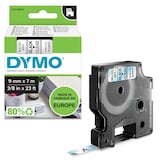 Artikelbild 1 für DYMO Schriftband D1 40910 S0720670, 9 mm, schwarz auf transparent, 1 St., Artikelnummer 335182