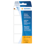 Artikelbild 1 für HERMA Adressetiketten 4302 weiß 67,0 x 35,0 mm, 250 Etiketten , Artikelnummer 704437