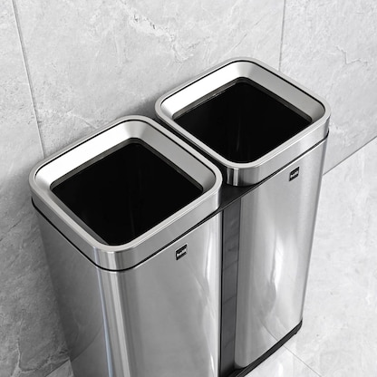Artikelbild 11 für helit the twin bin Mülltrenner 2x 30,0 l edelstahl, 1 St., Artikelnummer 223626