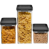 Artikelbild 1 für MEPAL Vorratsdosen-Set Omnia schwarz 0,7/1,1/2,0 l, 1 Set, Artikelnummer 434278