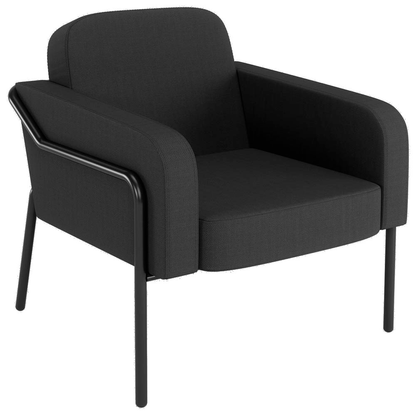 Artikelbild für medso powered by PAPERFLOW Sessel MEDSO L Rund anthrazit schwarz Kunststoff 75,0 x 74,3 x 73,6 cm, 1 St., Artikelnummer 522809