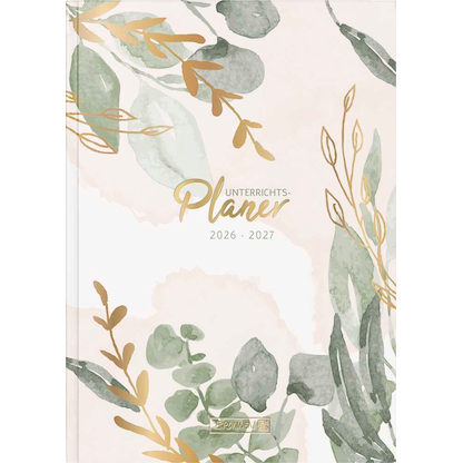 Artikelbild 2 für BRUNNEN Unterrichtsplaner 2026/2027 mehrfarbig: grün, gold, creme, 1 St., Artikelnummer 805089