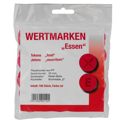 Artikelbild 5 für WOLF & APPENZELLER Wertchips Essen rot, 100 St., Artikelnummer 291031