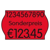 Artikelbild 1 für METO Preisetiketten leuchtrot permanent 26,0 x 16,0 mm, 18 Rollen, Artikelnummer 757625