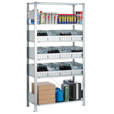 Artikelbild 1 für SCHULTE Kleinteileregal 14270 silber, verzinkt 100,0 x 50,0 x 200,0 cm, Artikelnummer 855472