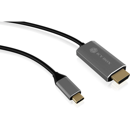 Artikelbild 2 für RaidSonic ICY BOX® USB C/HDMI Kabel IB-CB020-C 1,8 m schwarz, 1 St., Artikelnummer 200976