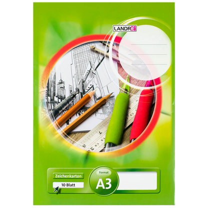 Artikelbild 2 für LANDRÉ® Zeichenblock DIN A3 190 g/m², 10 Blatt, 1 St., Artikelnummer 298566