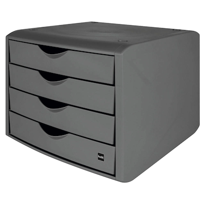 Artikelbild für helit Schubladenbox the green chameleon grau H6429582, DIN A4 mit 4 Schubladen, 1 St., Artikelnummer 823817