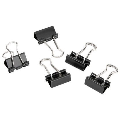 Artikelbild für Gowi Foldbackklammern schwarz 1,5 cm, 12 St., Artikelnummer 721383