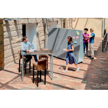 Artikelbild 7 für nobo mobiles Whiteboard Move & Meet 90,0 x 180,0 cm orange, weiß lackierter Stahl, Artikelnummer 784387