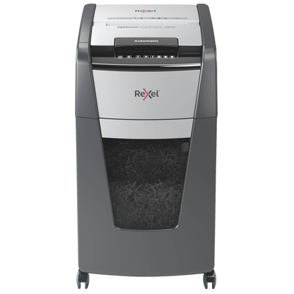 Artikelbild 3 für Rexel Optimum AutoFeed+ 225X Aktenvernichter mit Partikelschnitt P-4, 4 x 26 mm, bis 225 Blatt, schwarz, Artikelnummer 267544