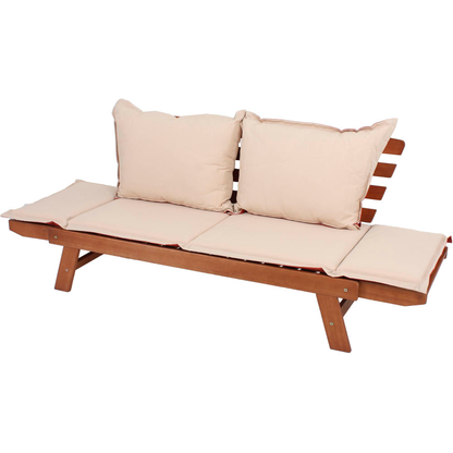 Artikelbild 4 für Garden Pleasure Gartenbank FORTUNA 985137 braun Holz 192,0 cm, Artikelnummer 379402