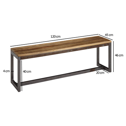 Artikelbild 2 für WOHNLING Sitzbank WL6.143 mango Holz 120,0 cm, Artikelnummer 438517