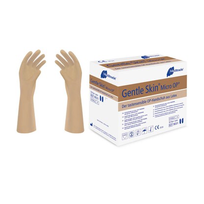 Artikelbild 3 für Meditrade® unisex OP-Handschuhe Gentle Skin® Micro braun Größe 7, 50 Paar, Artikelnummer 568012