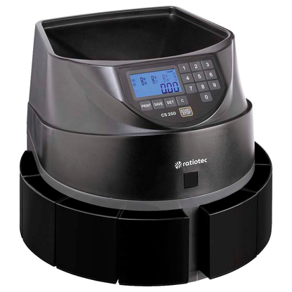 Artikelbild 7 für ratiotec Münzzähl- und Sortiermaschine CS 250, 1 St., Artikelnummer 394318