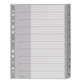 Artikelbild 1 für LEITZ Ordnerregister 1280 DIN A4 Vollformat, Überbreite 1-10 grau 10-teilig, 1 Satz, Artikelnummer 184648