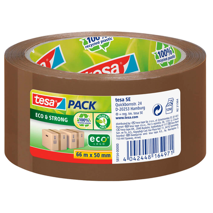 Artikelbild 5 für tesa Packband tesapack® Strong Recycled braun 50,0 mm x 66,0 m 1 Rolle, Artikelnummer 593731