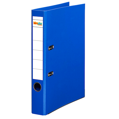 Artikelbild für büroplus Ordner blau Kunststoff 5,0 cm DIN A4, 1 St., Artikelnummer 257022