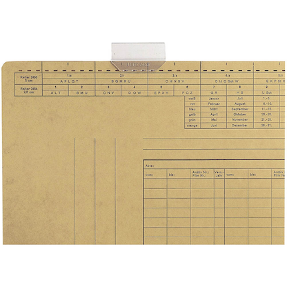 Artikelbild für LEITZ Vollsichtreiter 2455 transparent, 50 St., Artikelnummer 192944