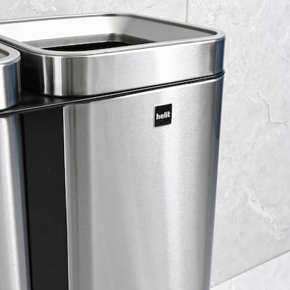 Artikelbild 13 für helit the twin bin Mülltrenner 2x 30,0 l edelstahl, 1 St., Artikelnummer 223626