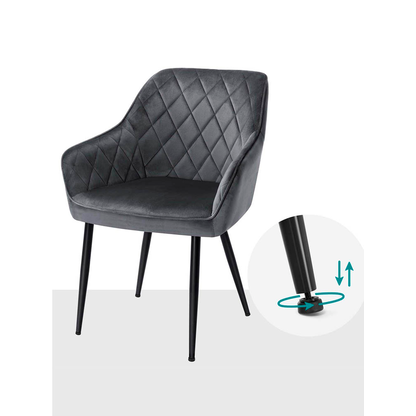 Artikelbild 6 für SONGMICS Sessel dunkelgrau schwarz Stoff 62,5 x 60,0 x 85,0 cm, 1 St., Artikelnummer 290159