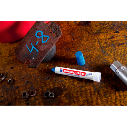 Artikelbild 5 für edding 950 Industriemarker blau 10,0 mm, 1 St., Artikelnummer 142224