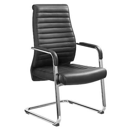 Artikelbild für Mayer Besucherstuhl myDELUXE 2591 schwarz Leder, 1 St., Artikelnummer 215994