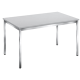 Artikelbild 1 für SODEMATUB Mehrzwecktisch lichtgrau rechteckig, Vierkantrohr chrom, 120,0 x 80,0 x 74,0 cm, Artikelnummer 659540