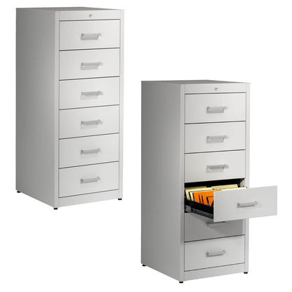 Artikelbild für mauser client entry Karteischrank lichtgrau 6 Schubladen 55,2 x 60,0 x 135,0 cm, 1 St., Artikelnummer 259460