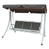 Artikelbild 1 für Garden Pleasure Hollywoodschaukel ANNA grau Stahl, Artikelnummer 673994