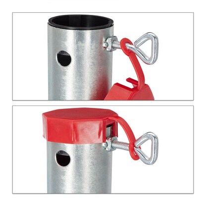 Artikelbild 3 für relaxdays Bodendübel für Sonnenschirm silber, Stahl, Artikelnummer 767733