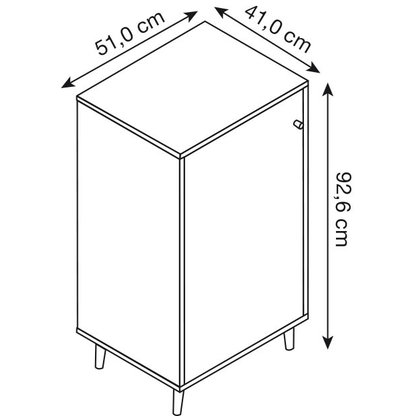 Artikelbild 3 für MÖBELPARTNER Regalschrank 500, 701808 weiß 151,05 x 41,0 x 168,7 cm, 1 St., Artikelnummer 824132