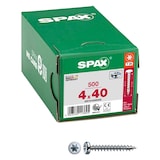 Artikelbild 1 für SPAX® Universalschrauben T20 Halbrundkopf WIROX 0201010400405 4 mm x 40 mm, 500 St., Artikelnummer 395279