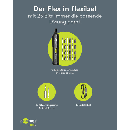 Artikelbild 12 für goobay 77816 Akku-Schrauber-Set, mit 1 Akku, Artikelnummer 779609