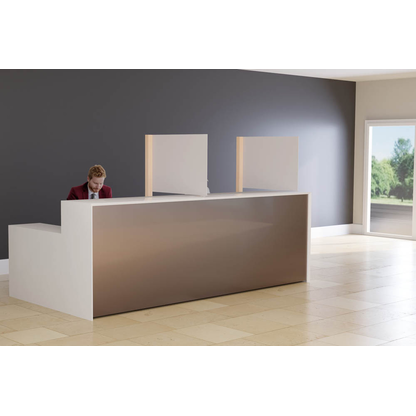 Artikelbild 4 für PAPERFLOW Spuckschutz, weiß 65,0 / 98,0 x 176,5 cm, 1 St., Artikelnummer 189633