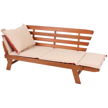 Artikelbild 5 für Garden Pleasure Gartenbank FORTUNA 985137 braun Holz 192,0 cm, Artikelnummer 379402