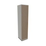 Artikelbild 1 für fm Aktenschrank Sidney, 4260429763849 weiß, eiche natur 4 Fachböden 40,0 x 44,2 x 186,9 cm, Artikelnummer 410823