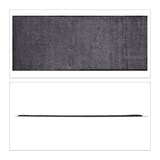 Artikelbild 1 für relaxdays Fußmatte schwarz/grau 80,0 x 200,0 cm, Artikelnummer 522942