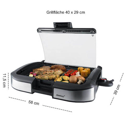 Artikelbild 5 für Steba Elektrogrill VG 195 2.200 W 58,0 x 39,0 x 11,5 cm, 1 St., Artikelnummer 174819