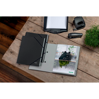 Artikelbild 6 für LEITZ Ordnungsmappe recycle 3914 6 Fächer schwarz, 1 St., Artikelnummer 304541